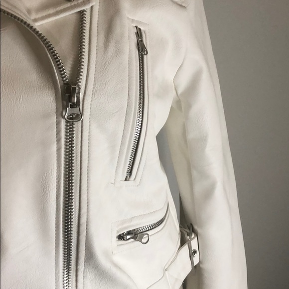 Love Tree White Faux Leather Jacket - Picture 4 of 11